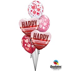 Bukiet 714 Happy Valentine's Swirling Hearts #54832-2 28156-3